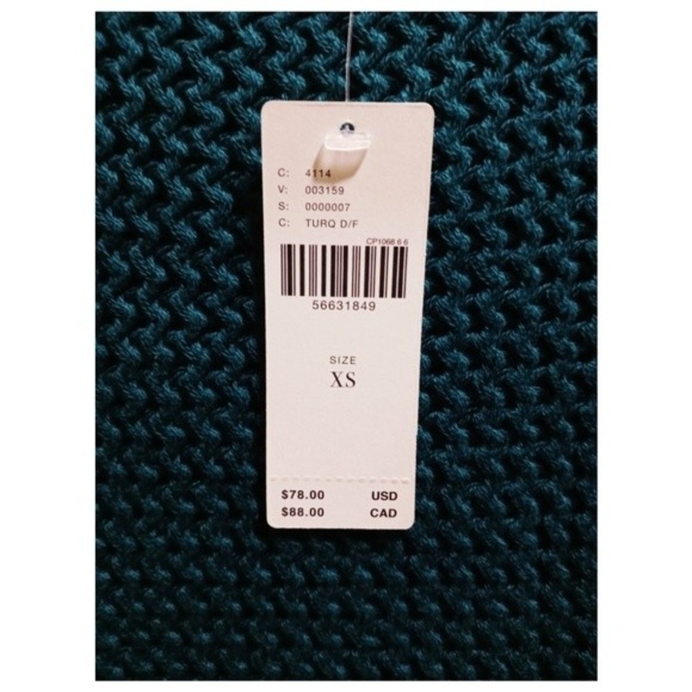 Anthropologie Turquoise Sleeveless Sweater - Picture 4 of 5